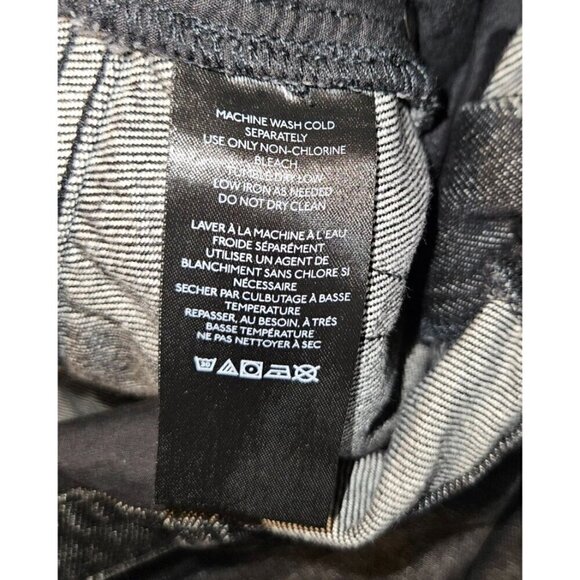 BDG Urban Outfitters Foldover V Front Jean Shorts Sz 29 8 Cut Offs Goth Punk NEW - Picture 15 of 16